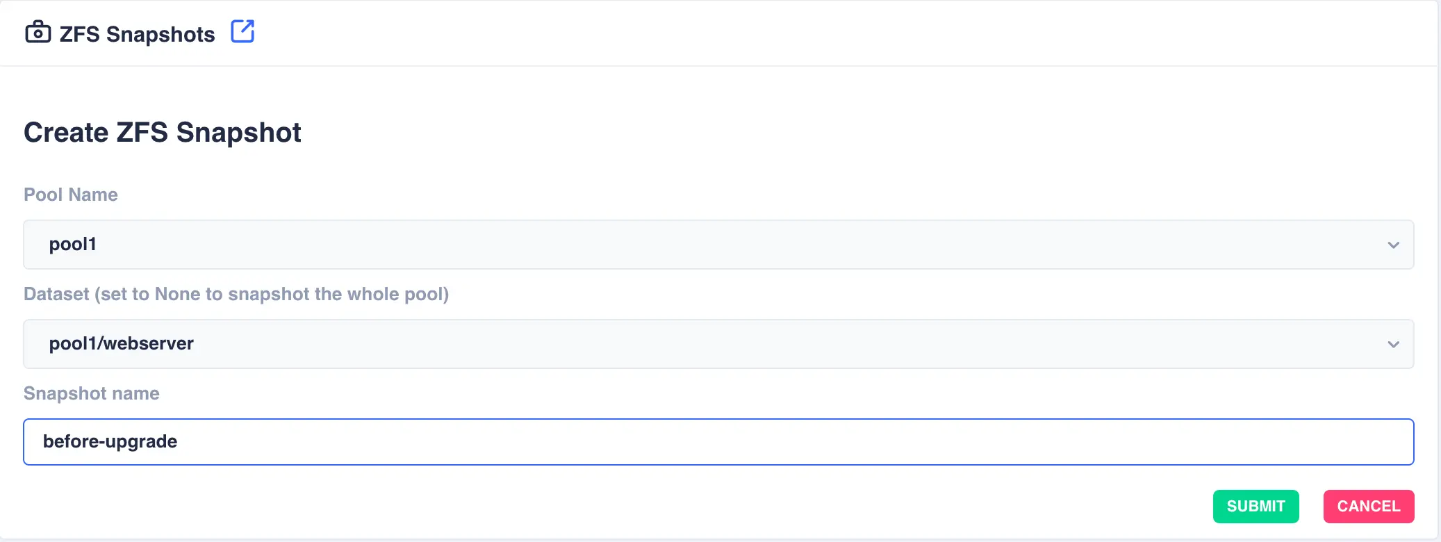 zfs-snapshot-create
