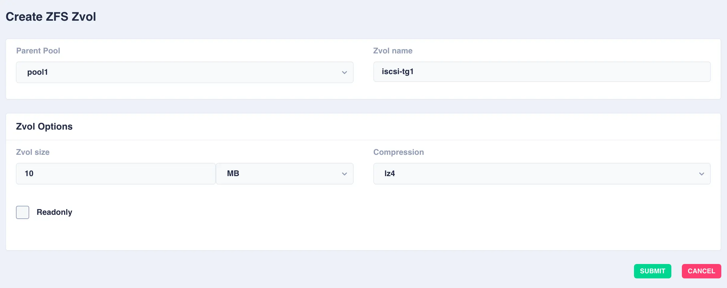 zfs-zvol-create