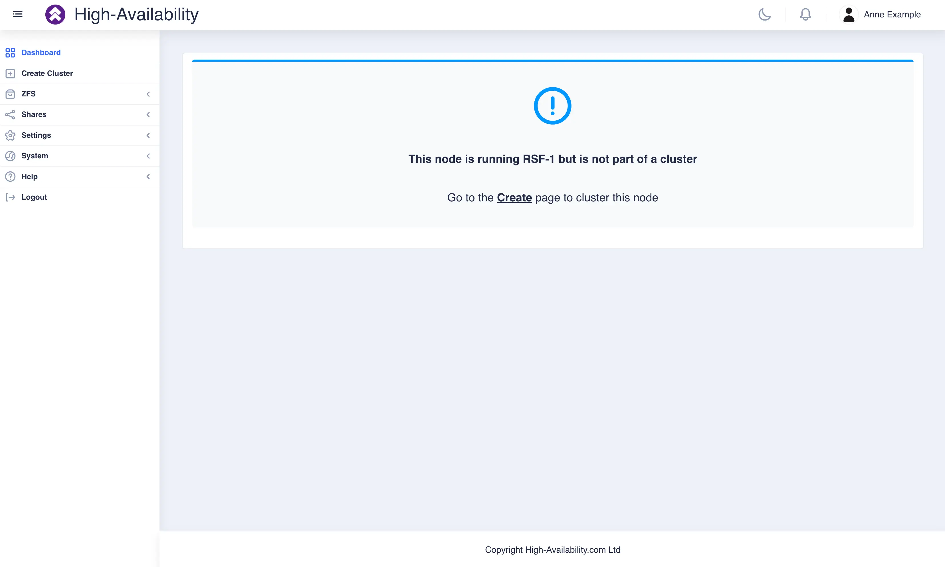dashboard-cluster-uninitialized